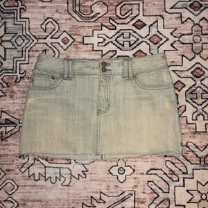 Low rise Denim Mini Skirt Abercrombie